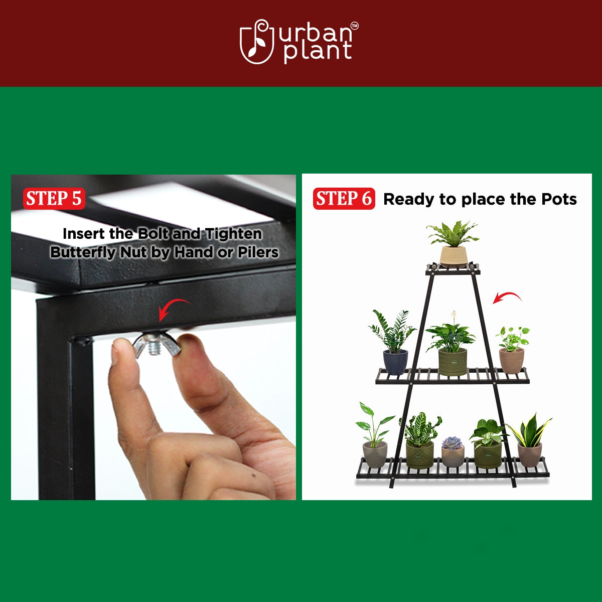 Urban Plant Ascent Planter Stand Three Rack Plant Stand Urban Plant 