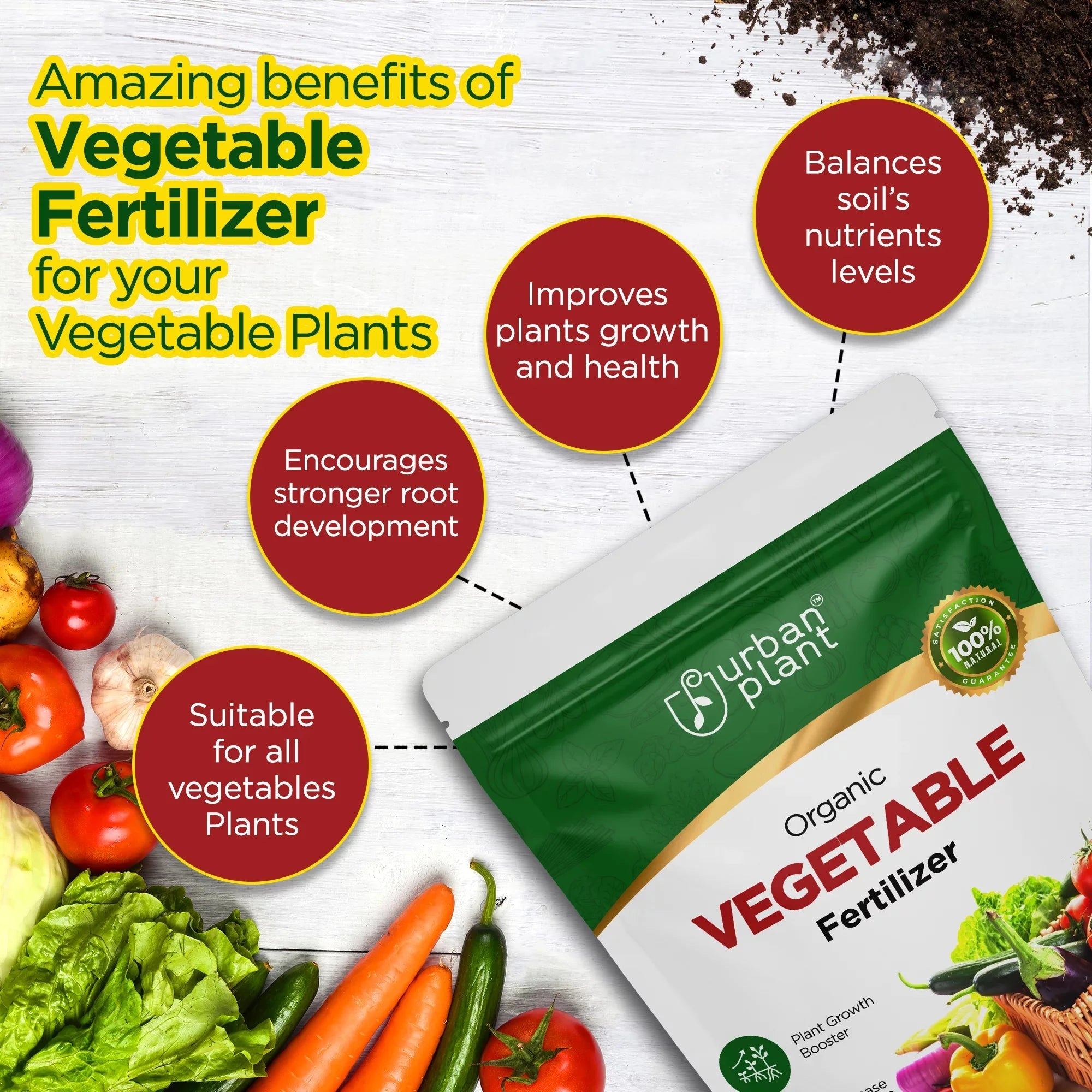 Vegetable Fertilizer Potting Mix Urban Plant 