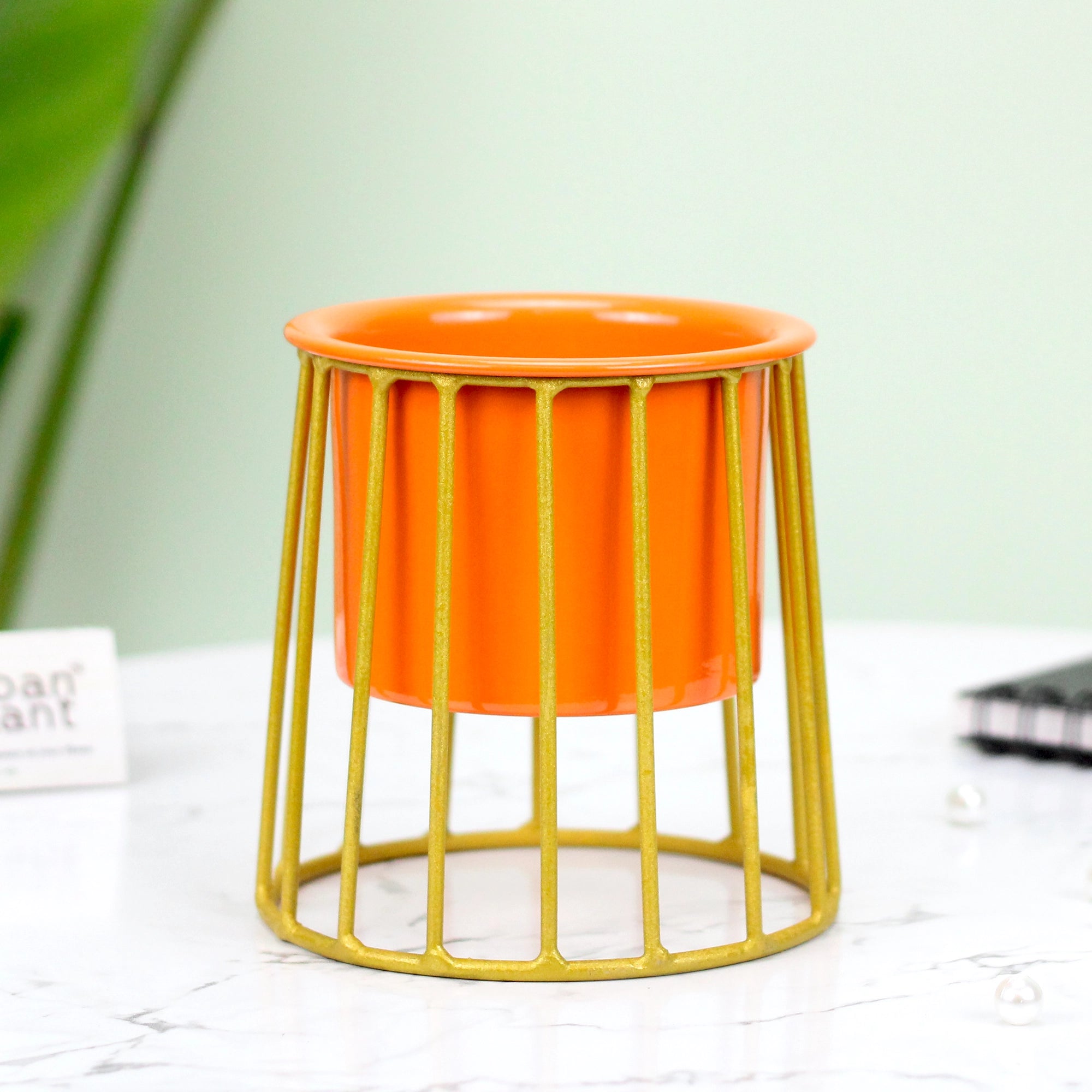 Chalice Mini Planter Urban Plant Orange 