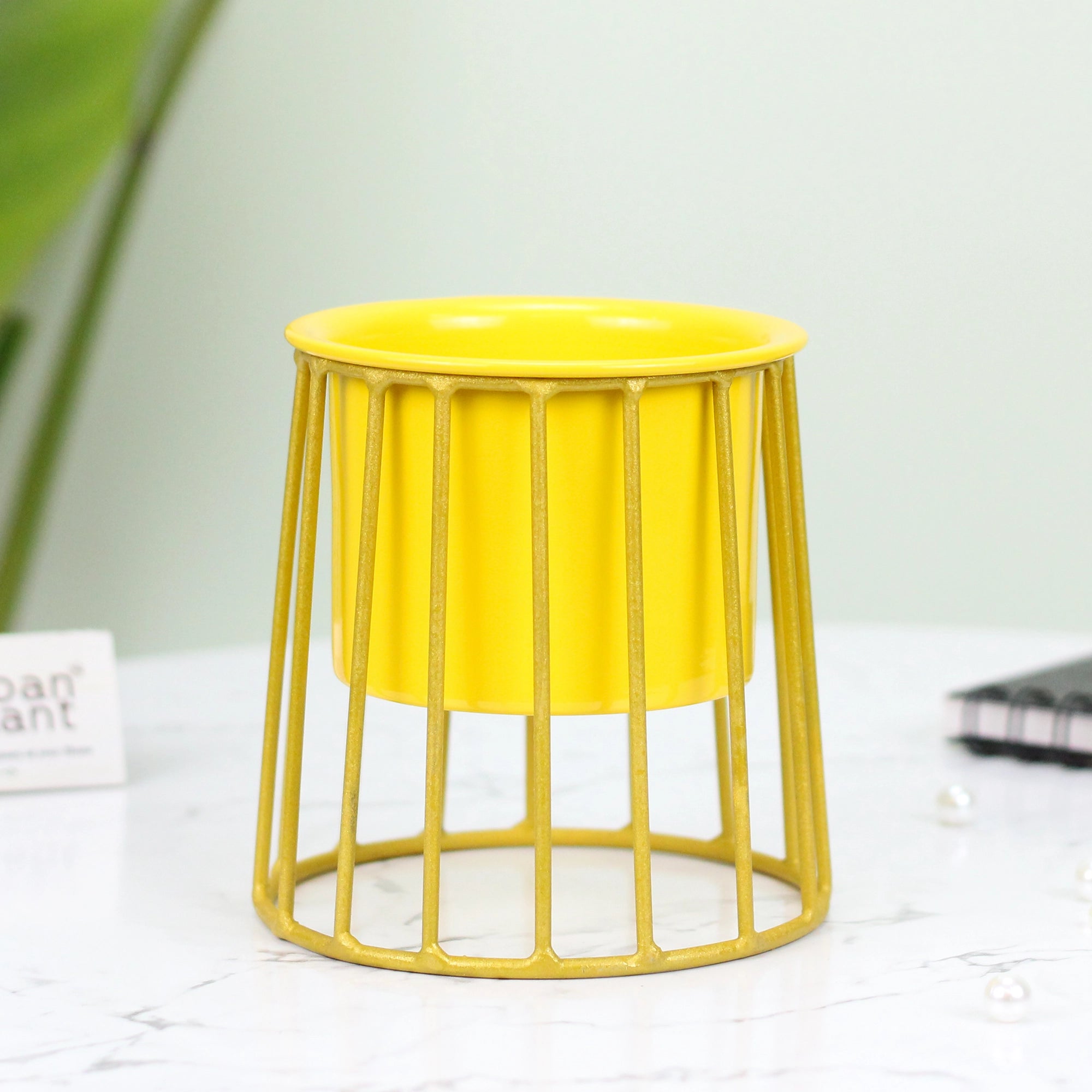 Chalice Mini Planter Urban Plant Yellow 