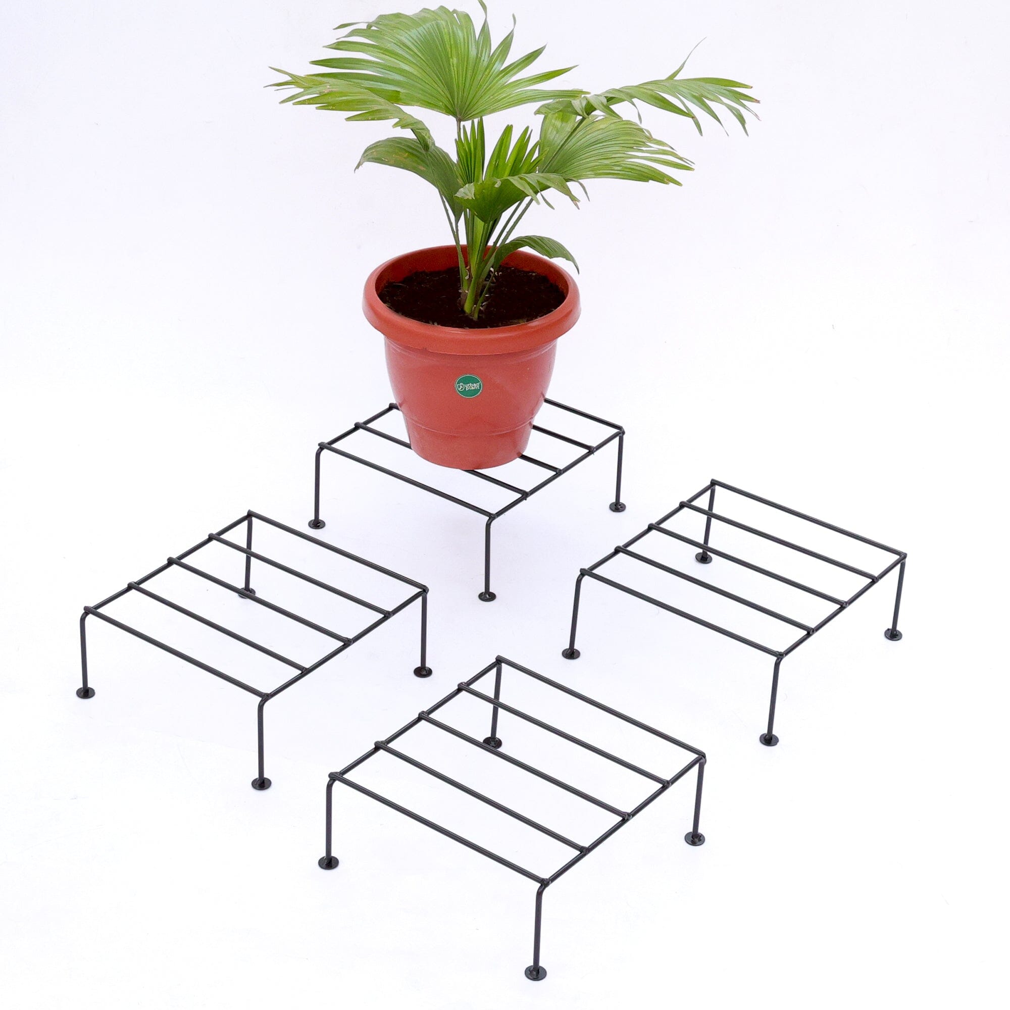 Urban Plant Titanium Stand (Set of 4 - Black) Metal Stand Urban Plant 