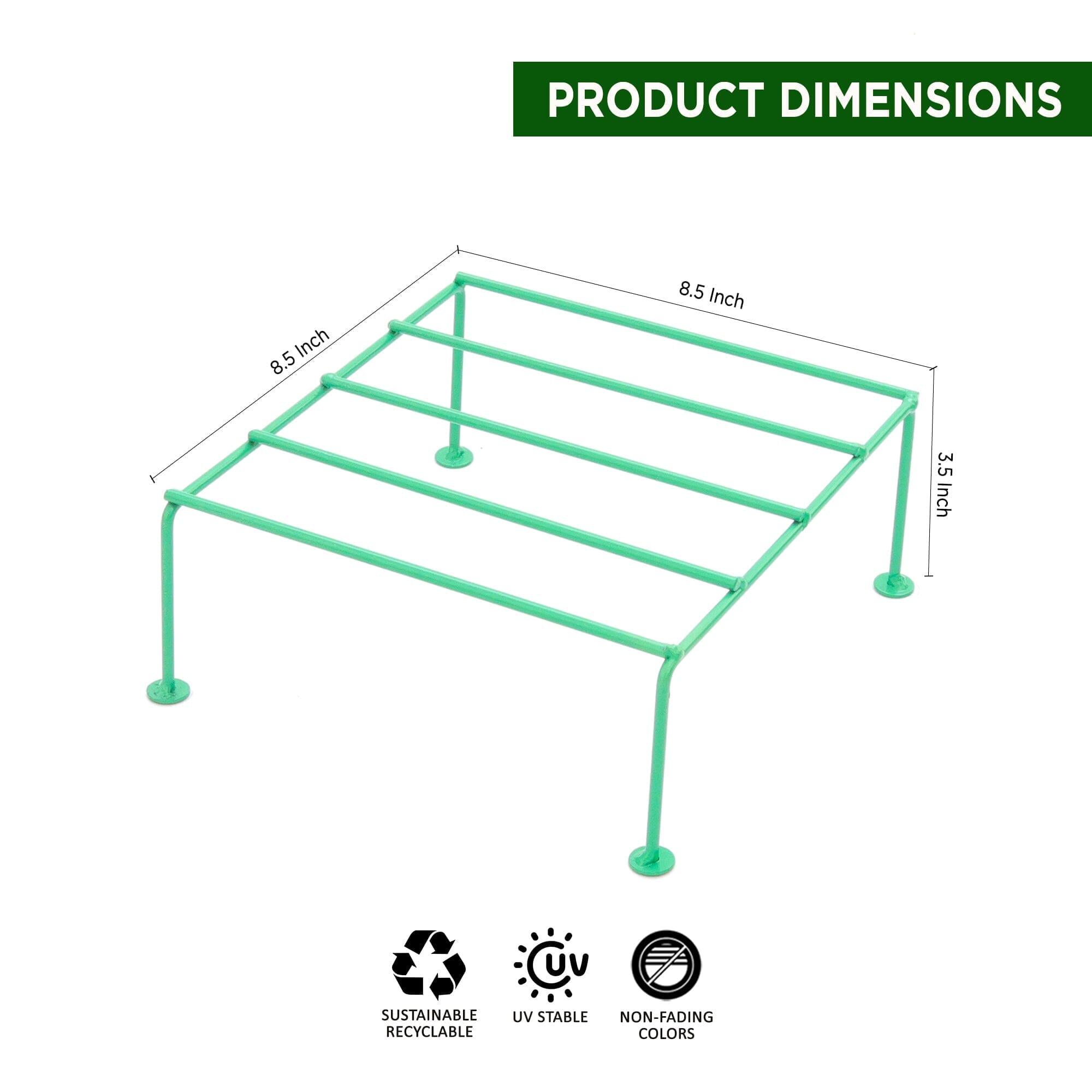 Urban Plant Titanium Stand (Set of 4 - Green) Metal Stand Urban Plant 