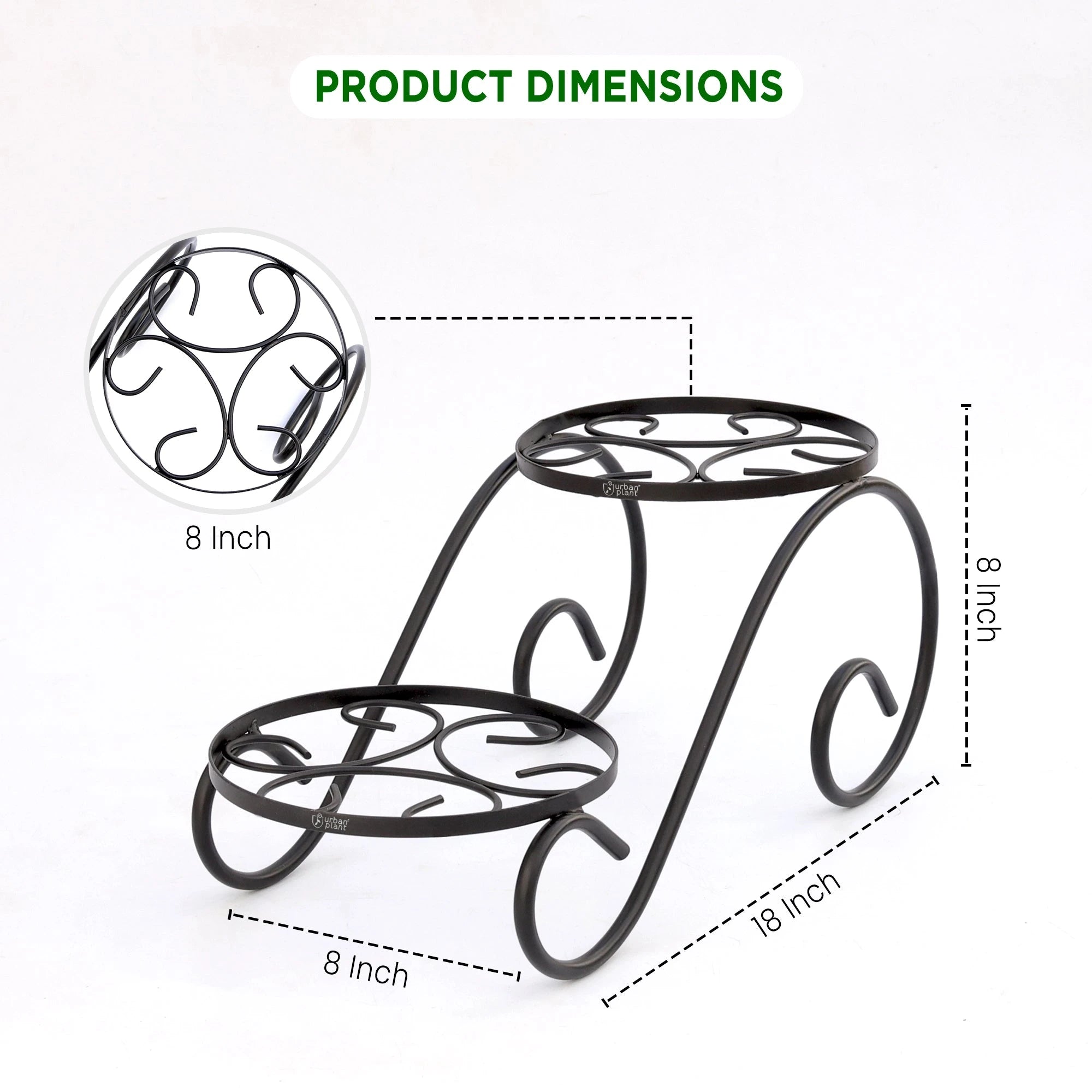 Urban Plant Twinset Stand for Plants (Pack of 2) Urban Plant 